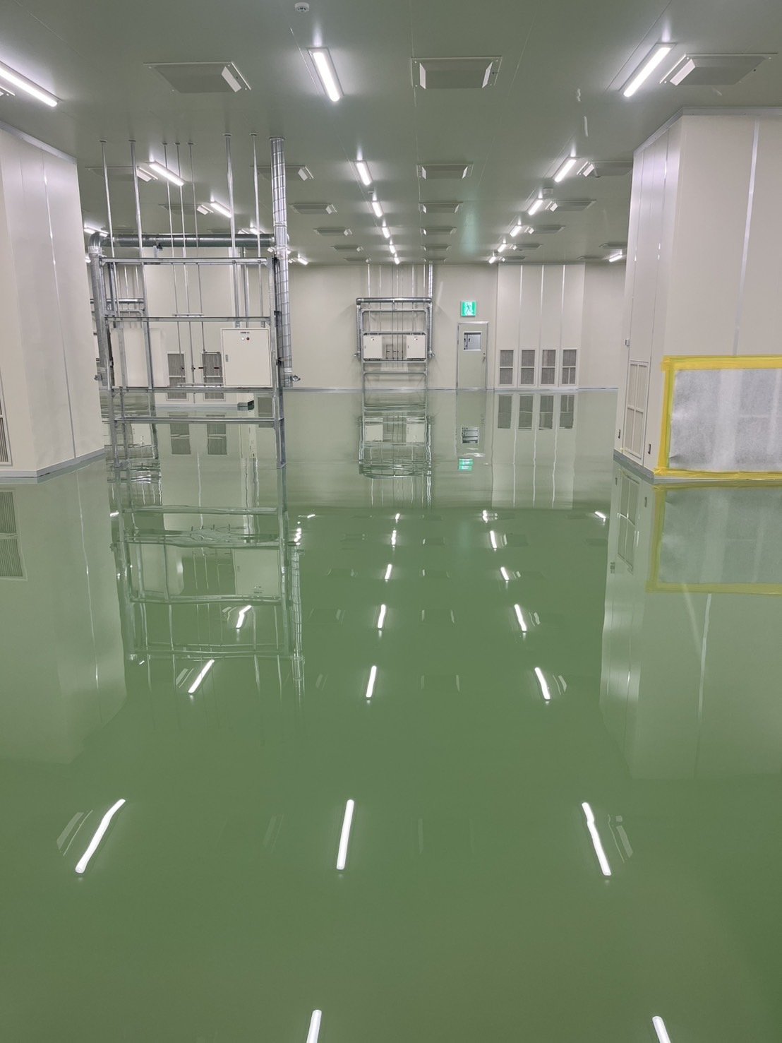 埼玉県白岡市／精密工場／塗床工事の施工写真
