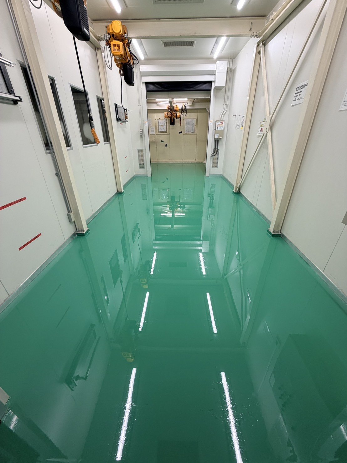 神奈川県川崎市／製造工場／塗床工事の施工写真